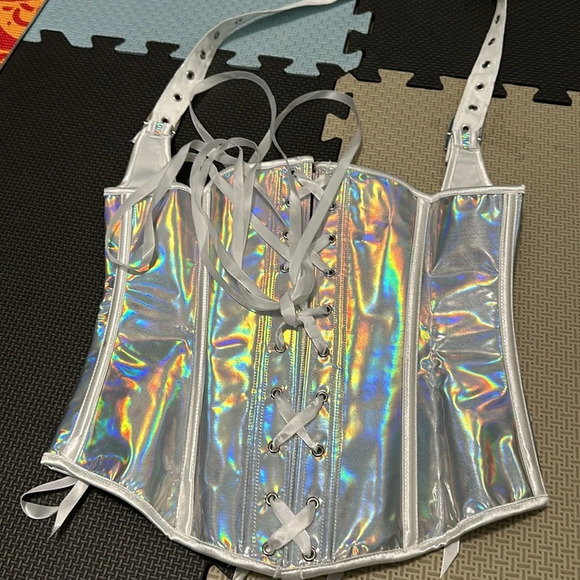 Punk & Gothic Steampunk Punk Gothic Lingerie Underbust Corset Bustier Size Small - Picture 5 of 5